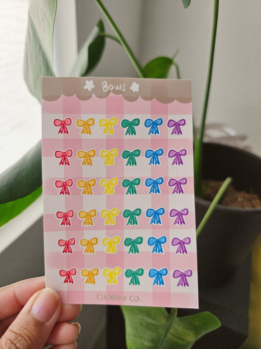 Doodle Bows Sticker Sheet