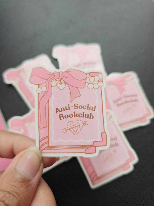 Anti-Social Bookclub Vinyl Sticker