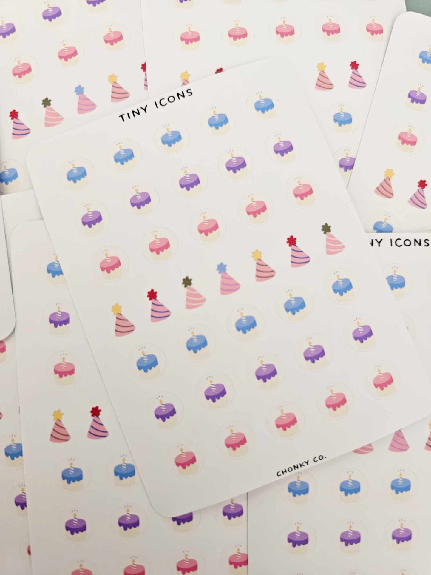 Tiny Icons-Birthday/Party Sticker Sheet